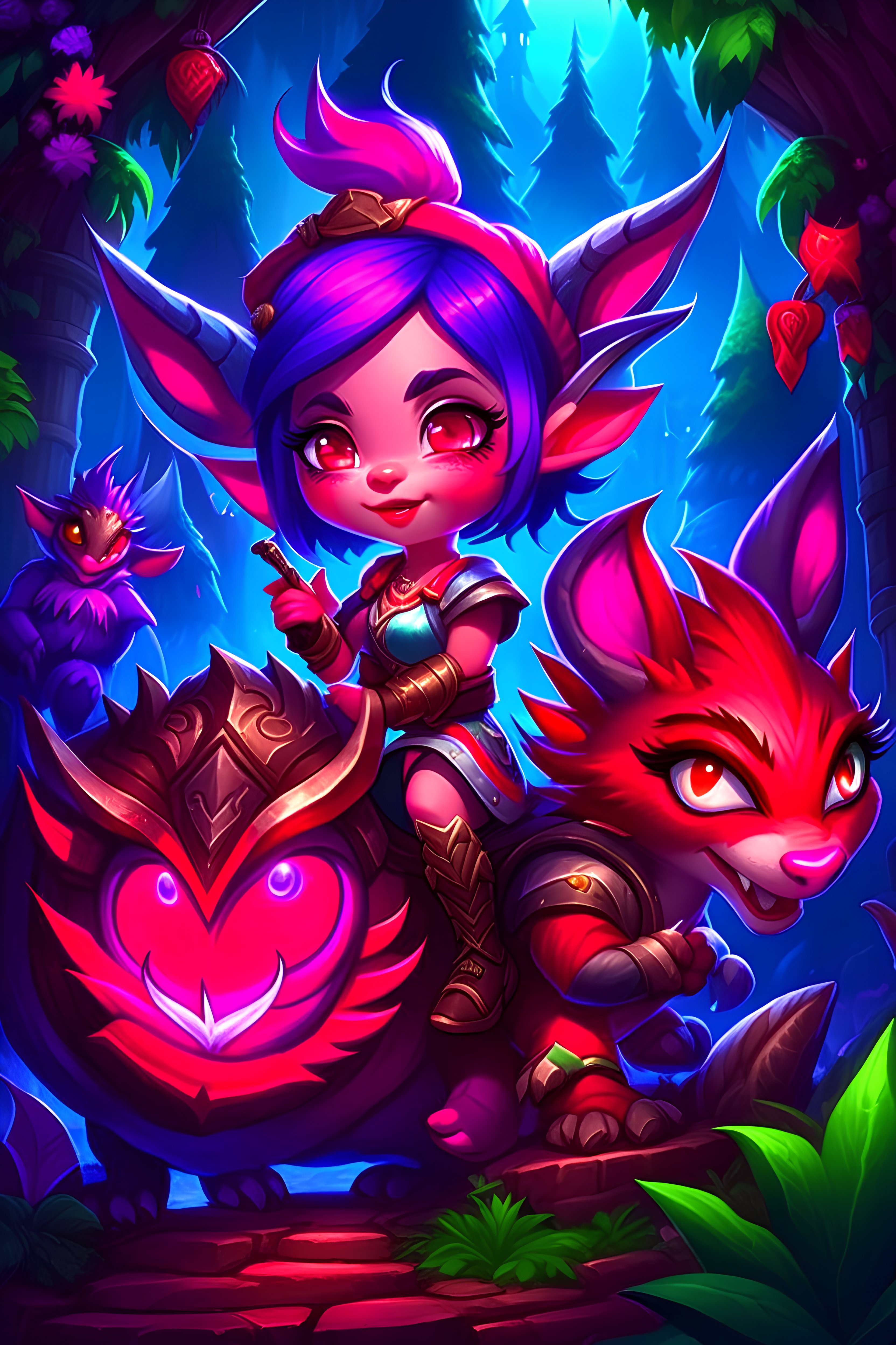 image: Tristana and her loyal dragon co...